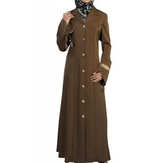 Irani Full Coat in Brown Color